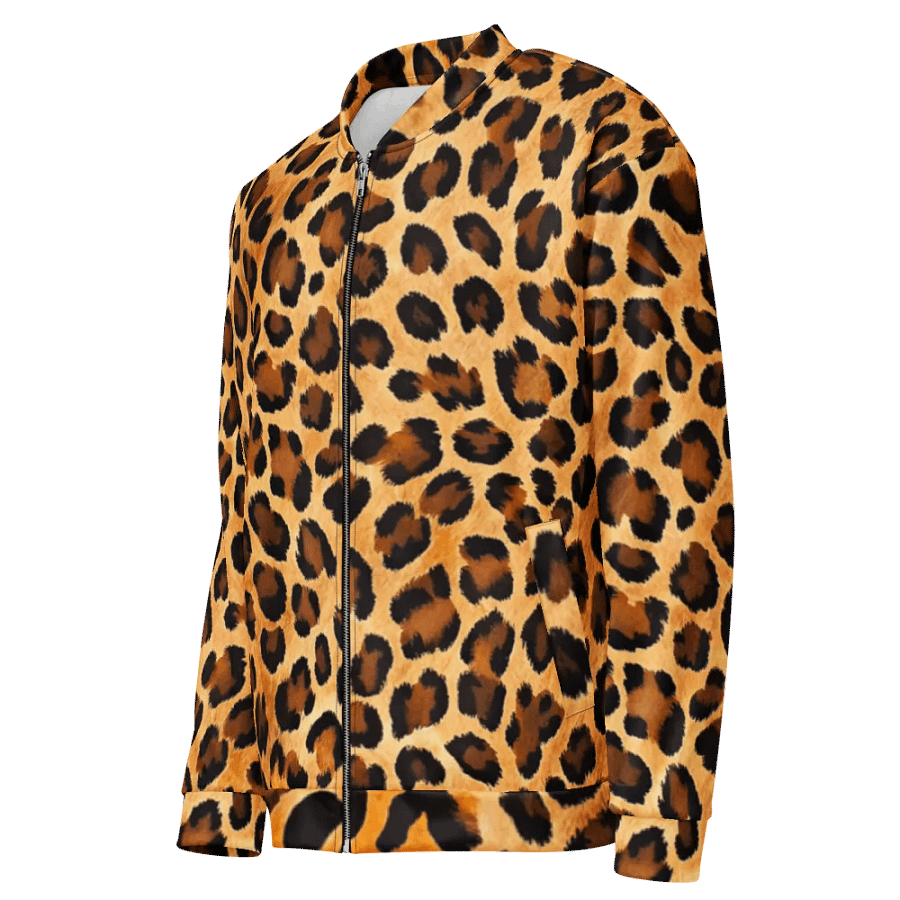 Wild at Heart Leopard Print Custom Bomber Jacket product image (7)