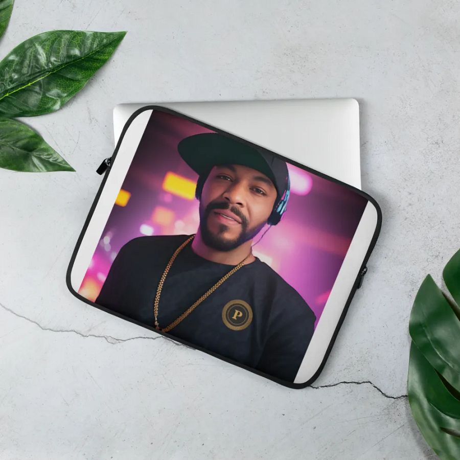 Golden P Coin Laptop Sleeve product image (2)