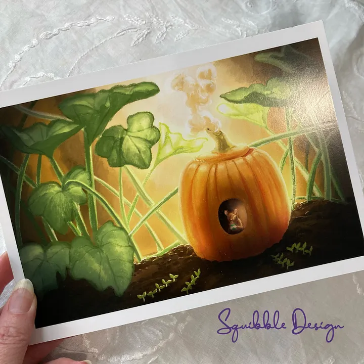 Supporter Print - Pumpkin Mouse House product image (1)