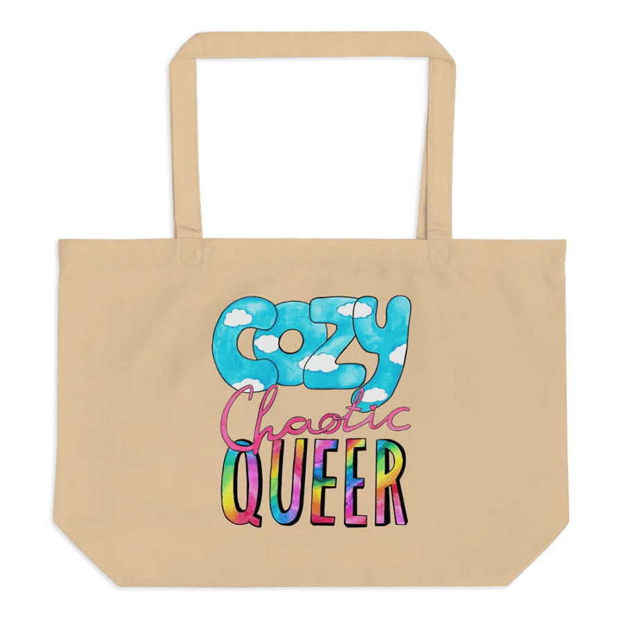 Cozy Chaotic Queer Tote in Peanut product image (2)