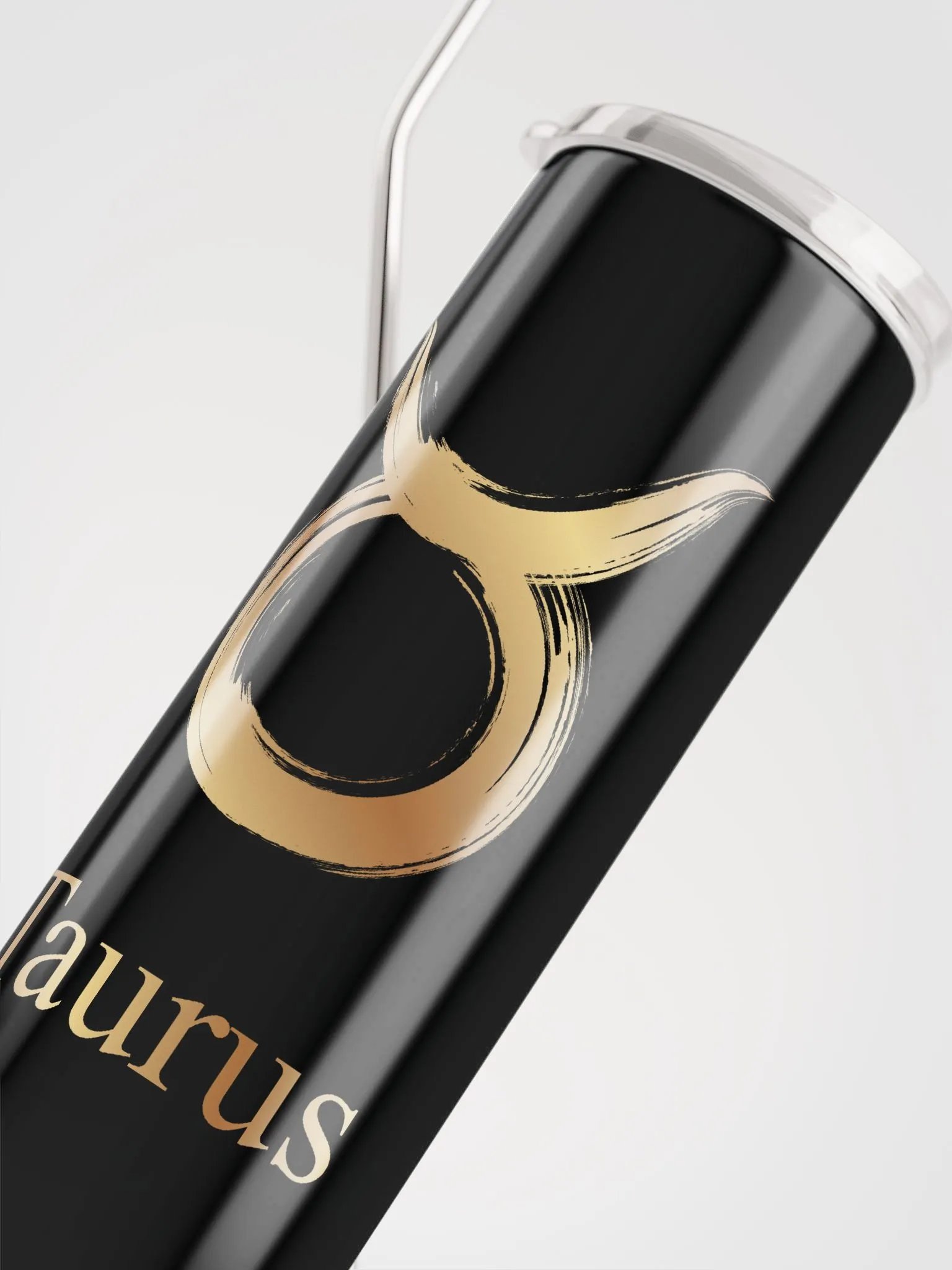 Shine with Golden Taurus: Luxury Steel Tumbler for Zodiac Enthusiasts product image (5)
