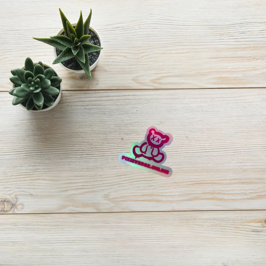 PixieStickers - Holographic with Pink lettering product image (8)