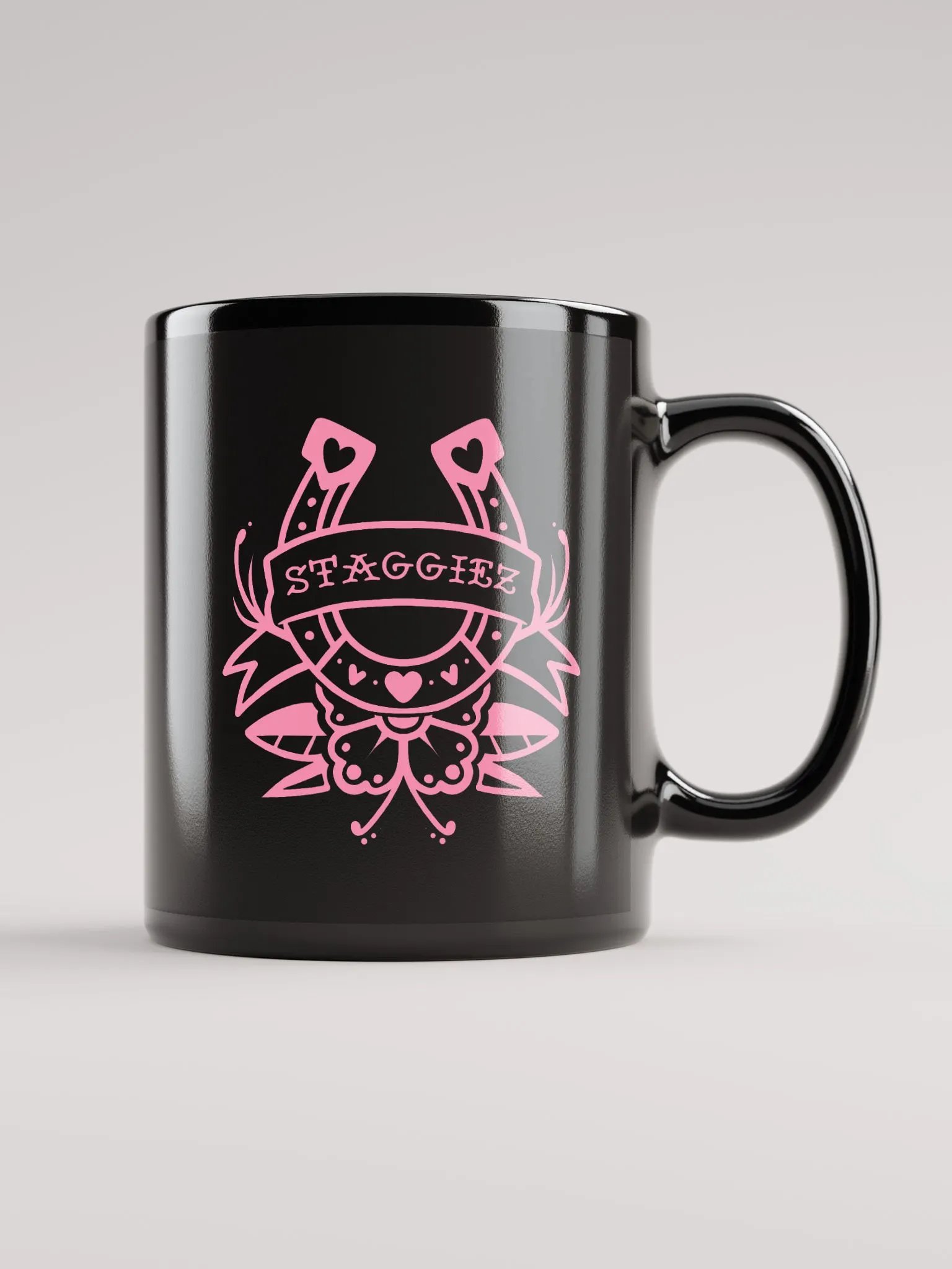 Tony Hat Club Mug (Black/w Pink) product image (1)