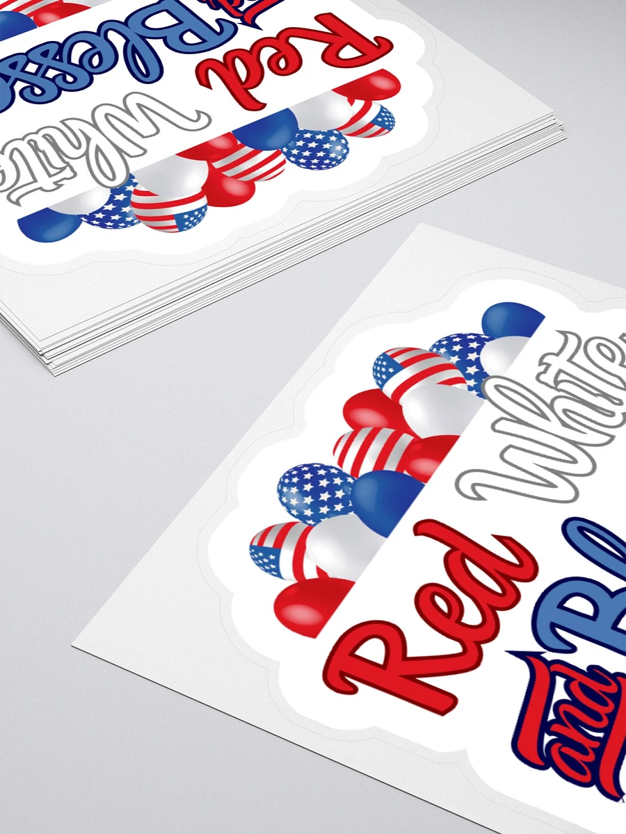 Red, White And Blessed Sticker product image (4)