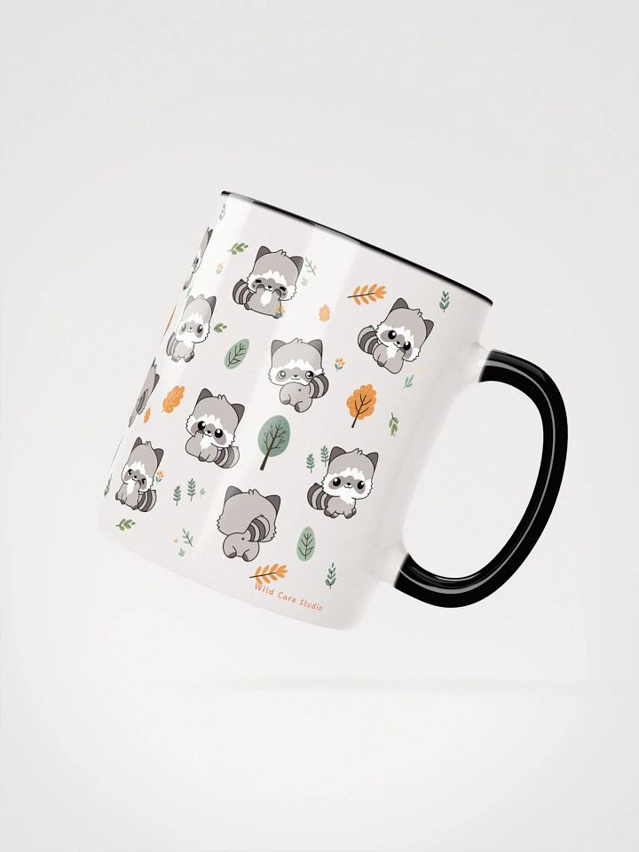 Kawaii Raccoon Pattern Ceramic Mug product image (10)