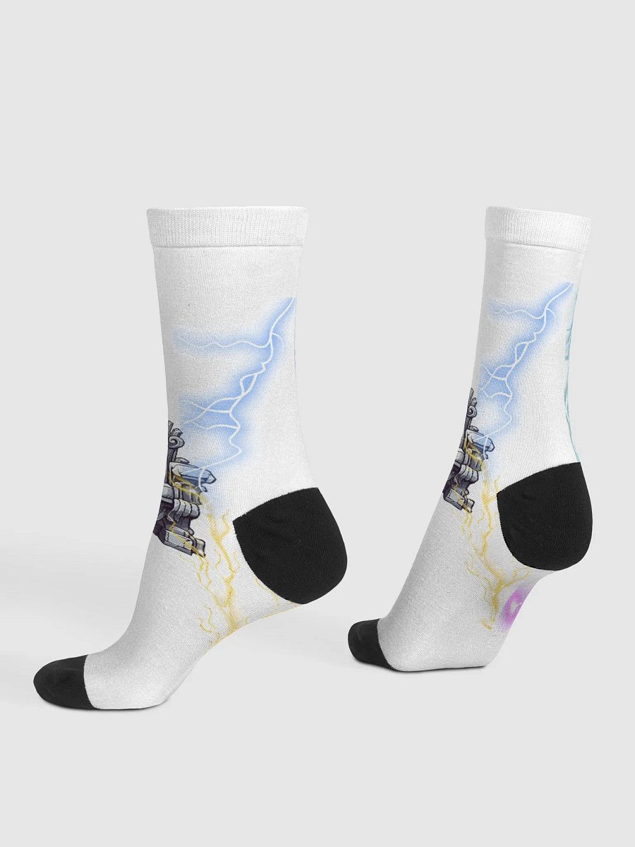 Lighting throne art sock product image (4)