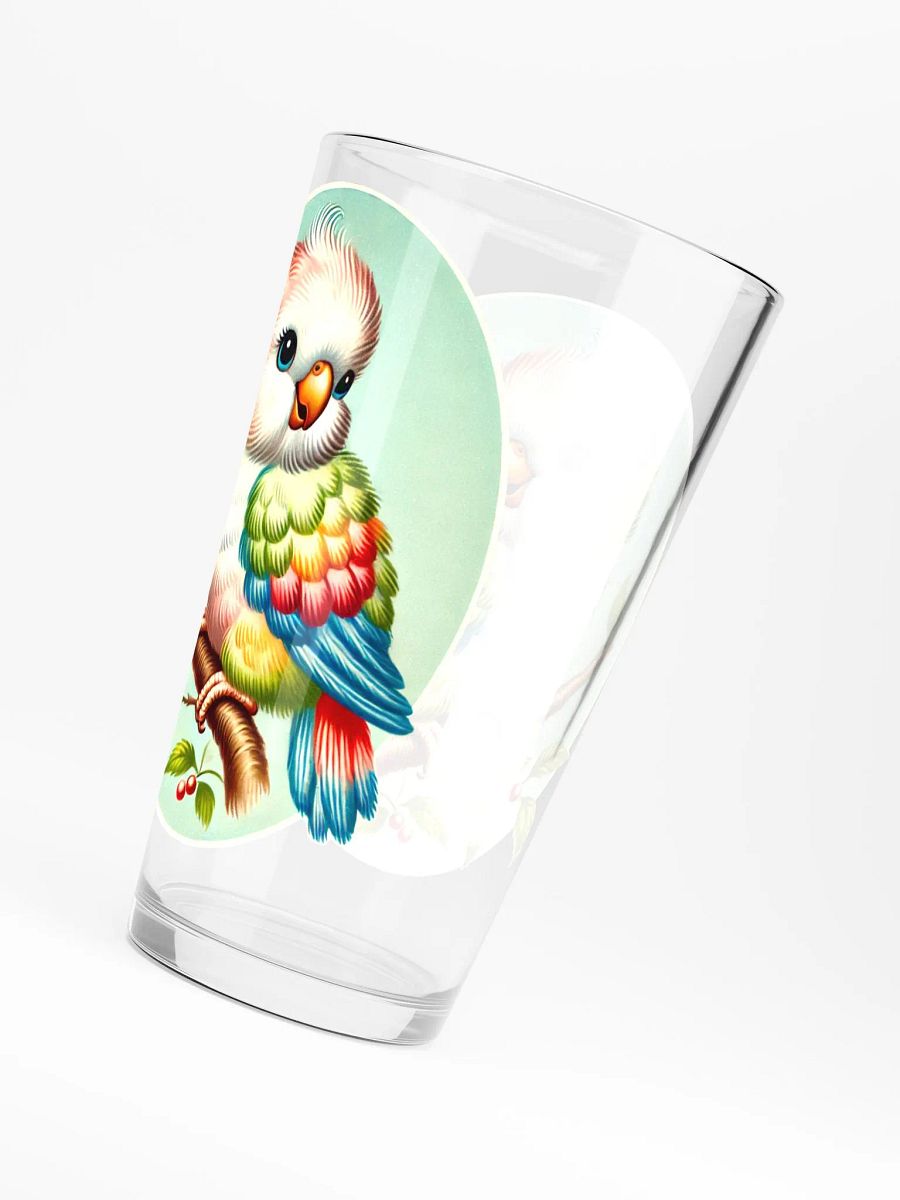 Colorful Baby Bird 16 oz Glass - Retro Glassware product image (6)