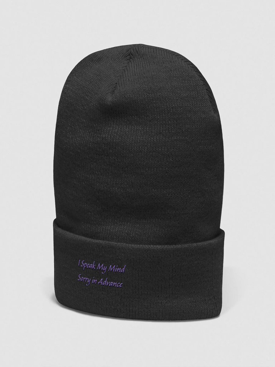I speak My Mind Sorry in Advance Beanie product image (18)