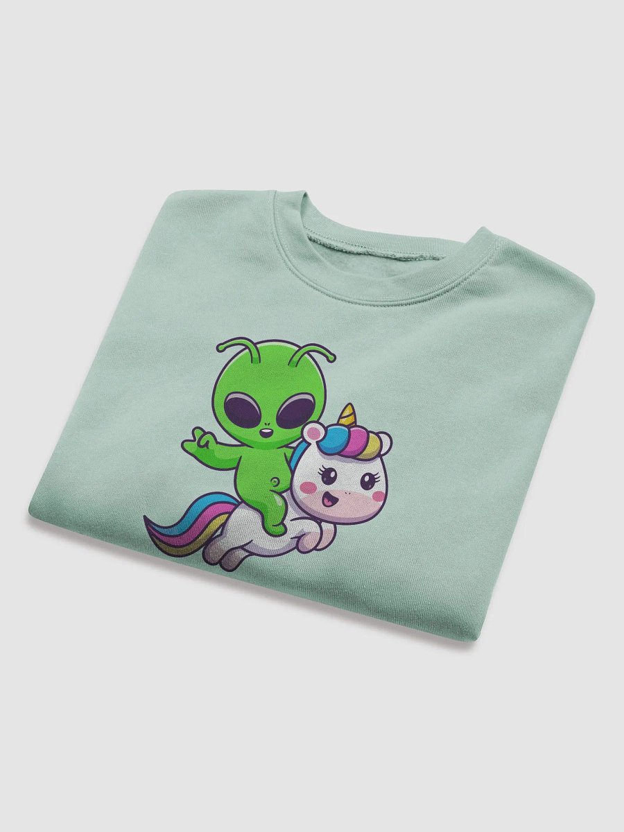 Alien Unicorn Cropped Fleece Sweatshirt product image (4)