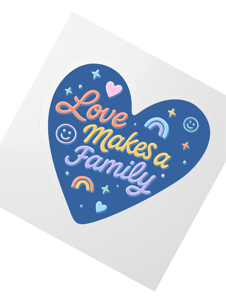 Love Makes a Family Sticker product image (2)