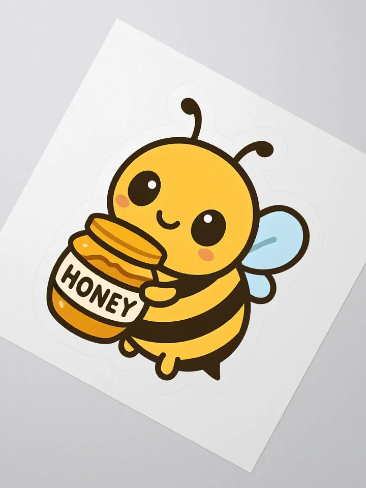 Adorable Bee with Honey Sticker product image (5)