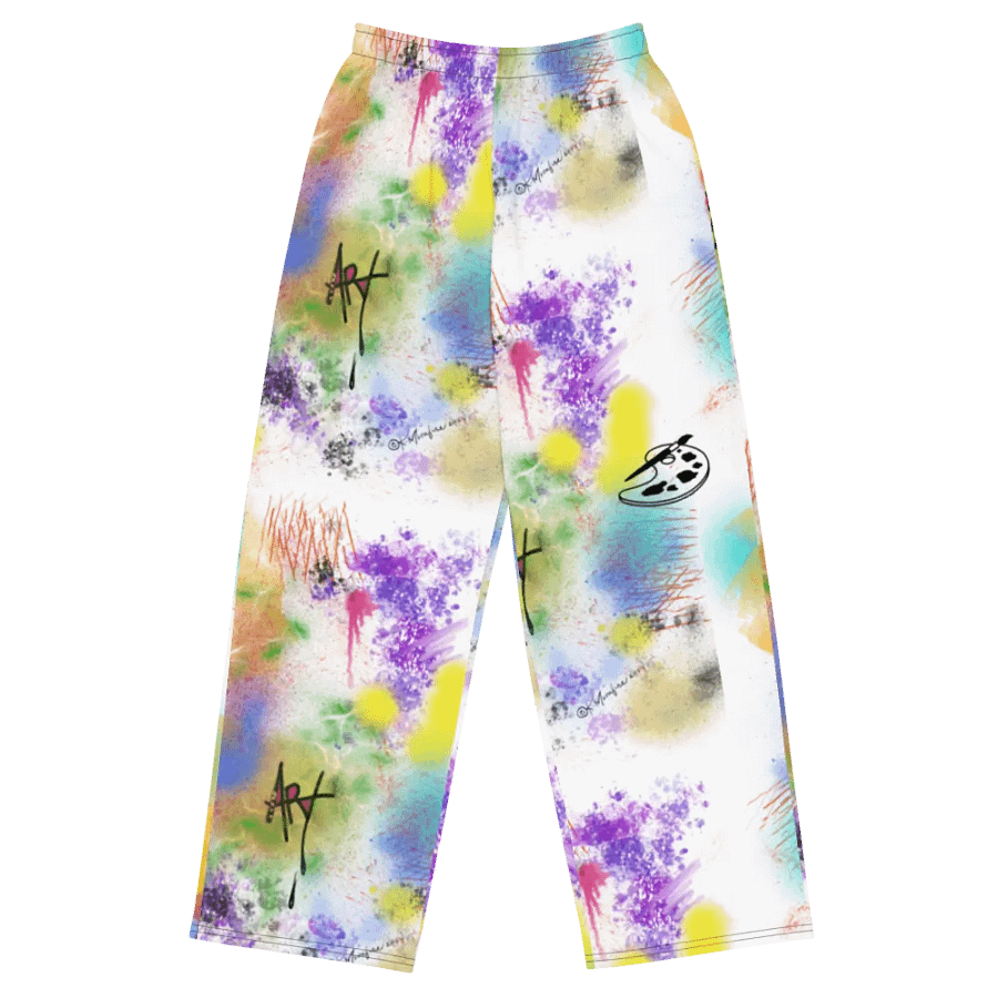 SplatterWear #4 Wide Unisex Pants/Rainbow product image (2)
