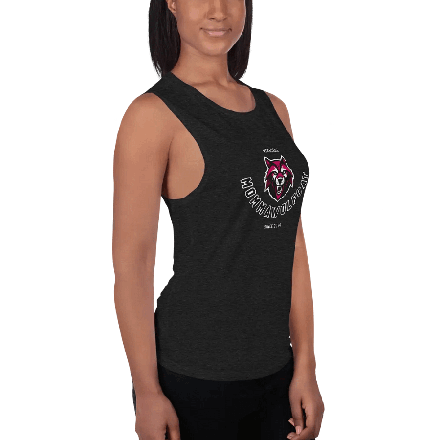 MOMMAWOLFCAT Logo Women's Muscle Tank product image (4)