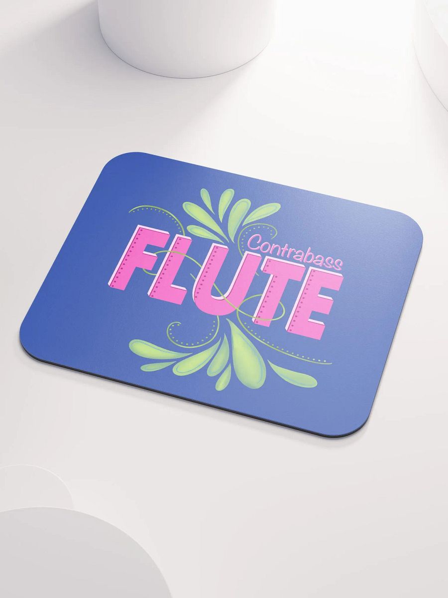 Flute Flourish Mouse Pad - Contrabass product image (3)