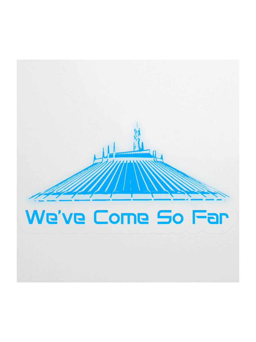 Space Mountain: We've Come So Far - Kiss Cut Stickerss product image (2)