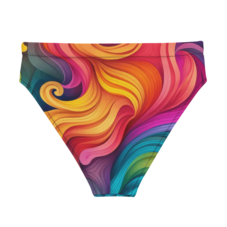 Vibrant Rainbow Swirl Bikini Bottom product image (1)