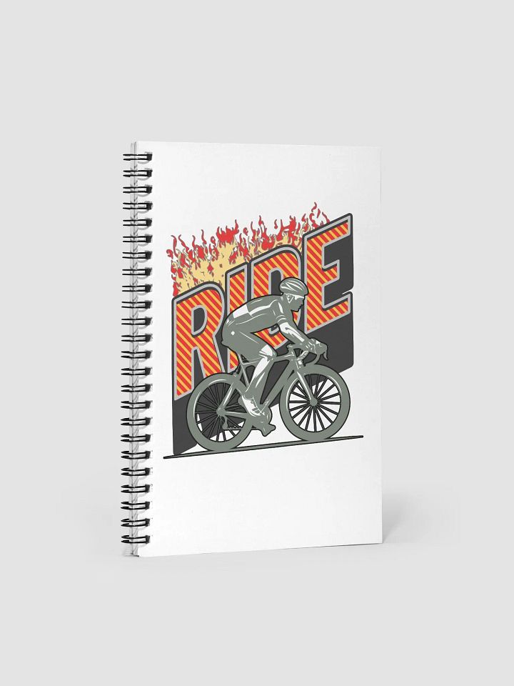 Ride Cycling Fiery Spiral Notebook product image (1)