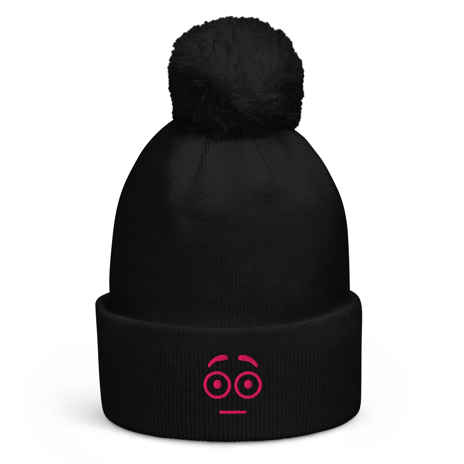 Weird Face Pom Pom Beanie product image (1)