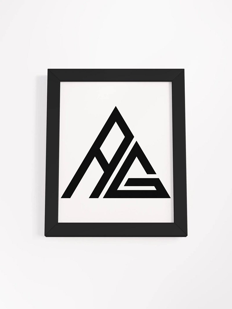 AG Signature Logo Framed Print