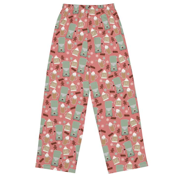 Cozy Christmas Coffee All-Over Print Wide-Leg Pants product image (2)