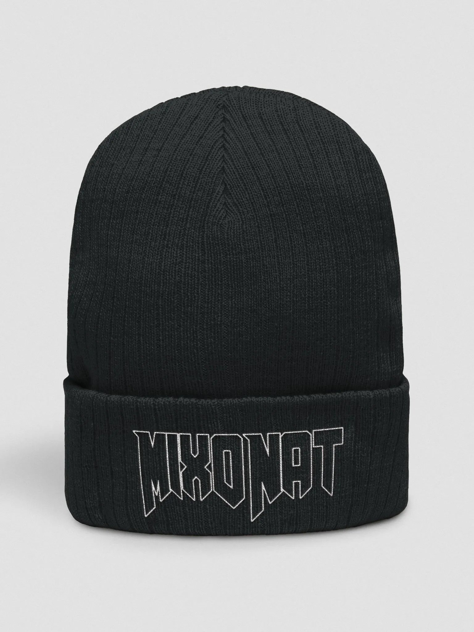 MixoNat White Outline Logo Beanie product image (1)