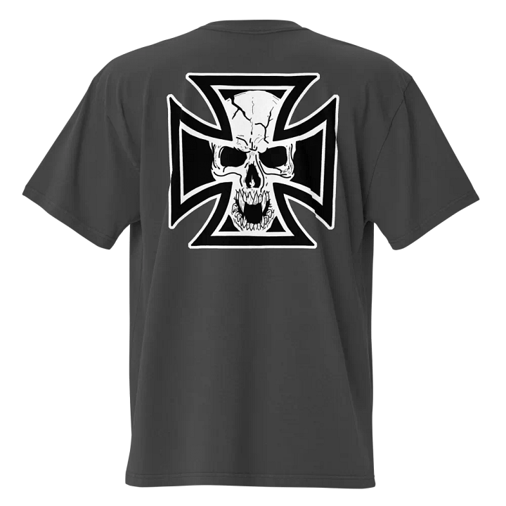 Maltese cross and skull tee product image (2)
