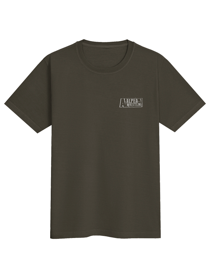 Oversized Tee | White Alpha-1 Wrestling Logo product image (1)