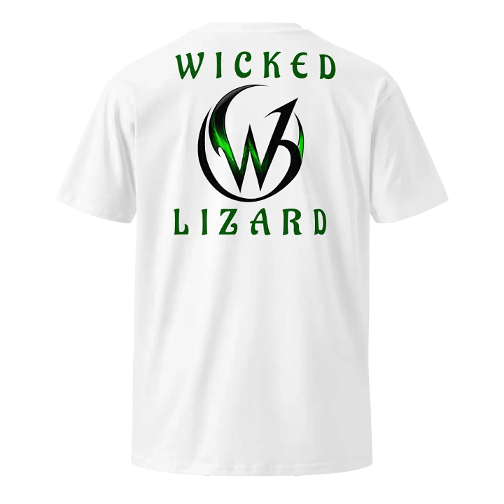 WICKED LIZARD ("W" LOGO) TEE, GREEN LETTERS Unisex Premium T-Shirt product image (9)