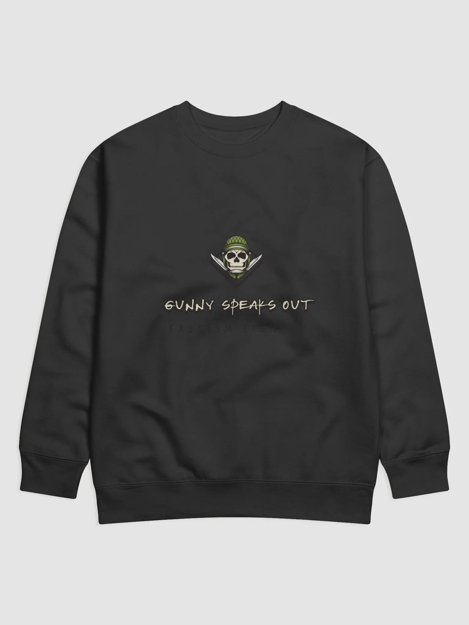 Fascism Fighter Skull Sweatshirt product image (1)