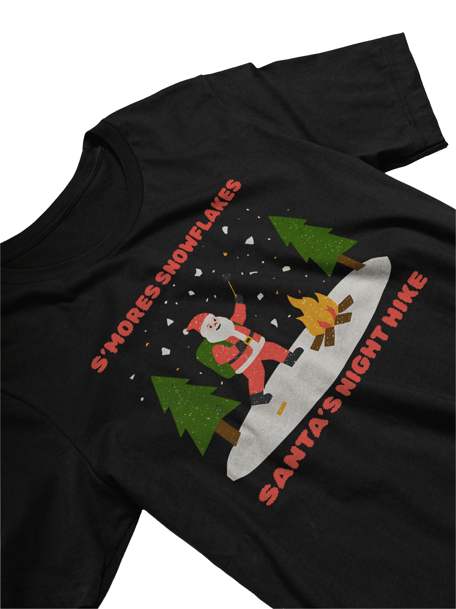 S’MORES SNOWFLAKES & SANTA’S NIGHT HIKE CHRISTMAS CAMPING SHIRT product image (20)