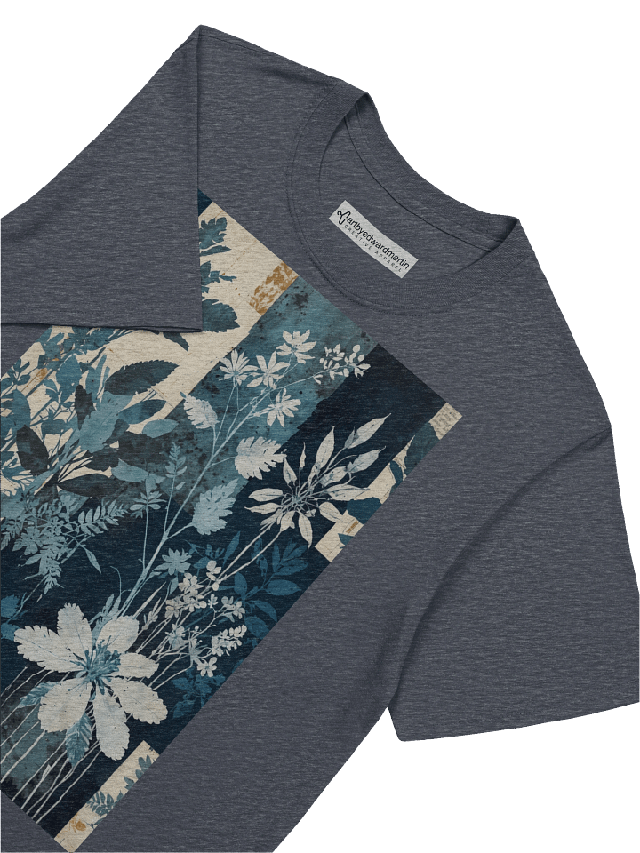 Botanical Cyanotype Design T-Shirt product image (29)