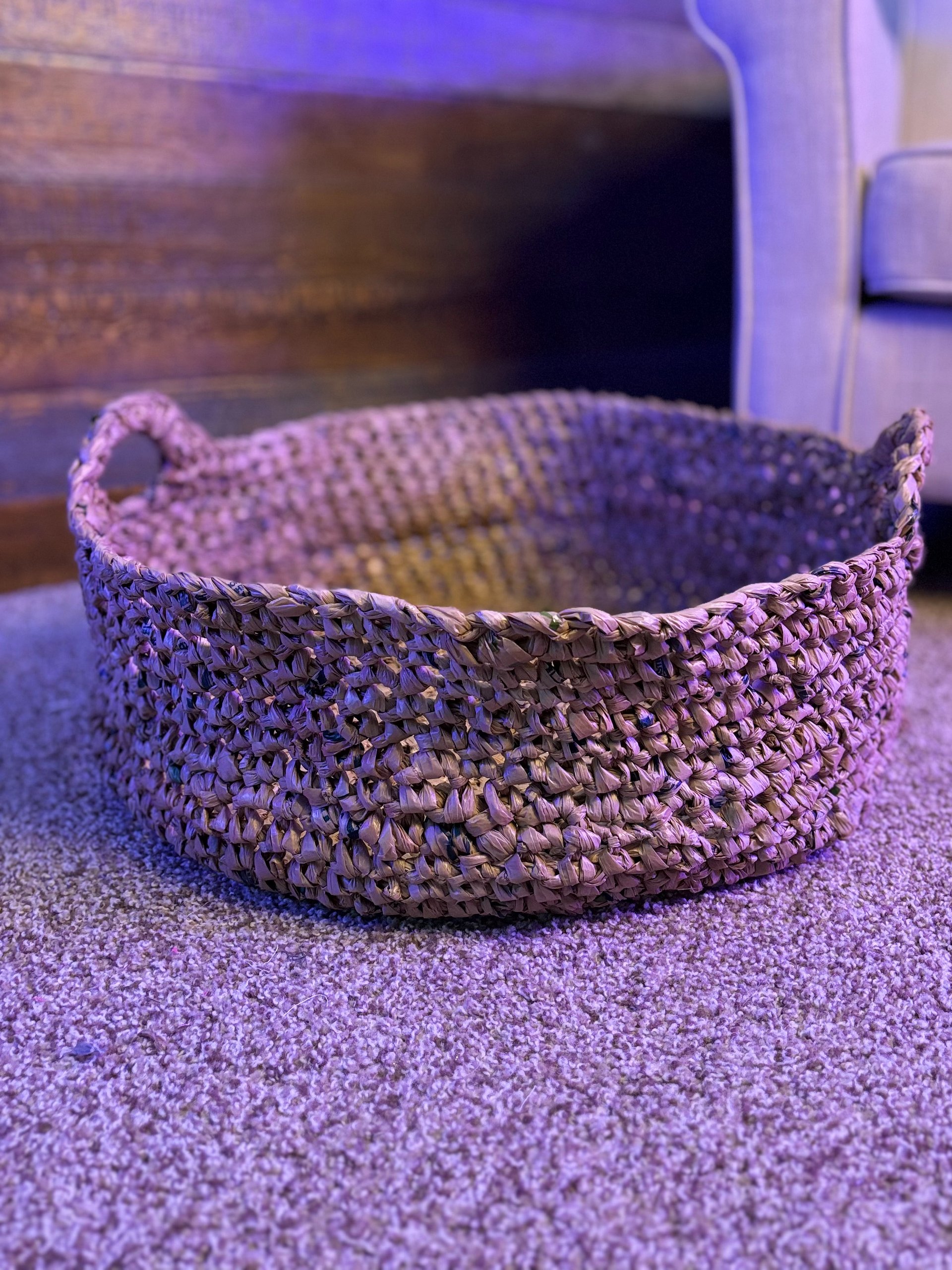 All Recycled Grocery Bag Crochet Baskets product image (1)