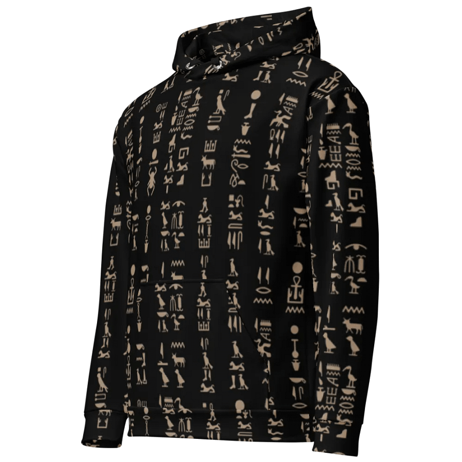 Isis Black Hieroglyphs Unisex Hoodie product image (2)