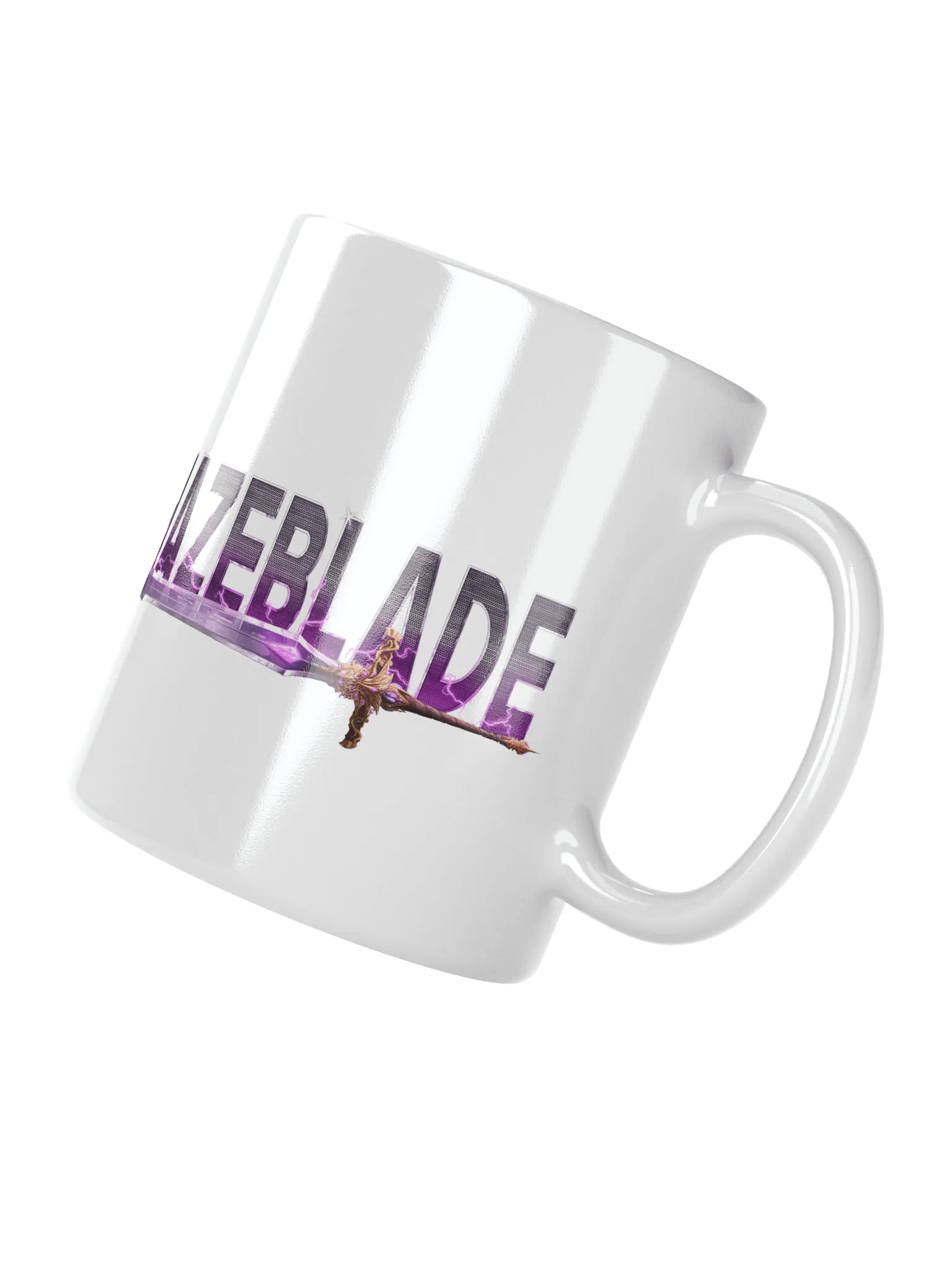Hazeblade Lightning Sword White Glossy Mug product image (2)