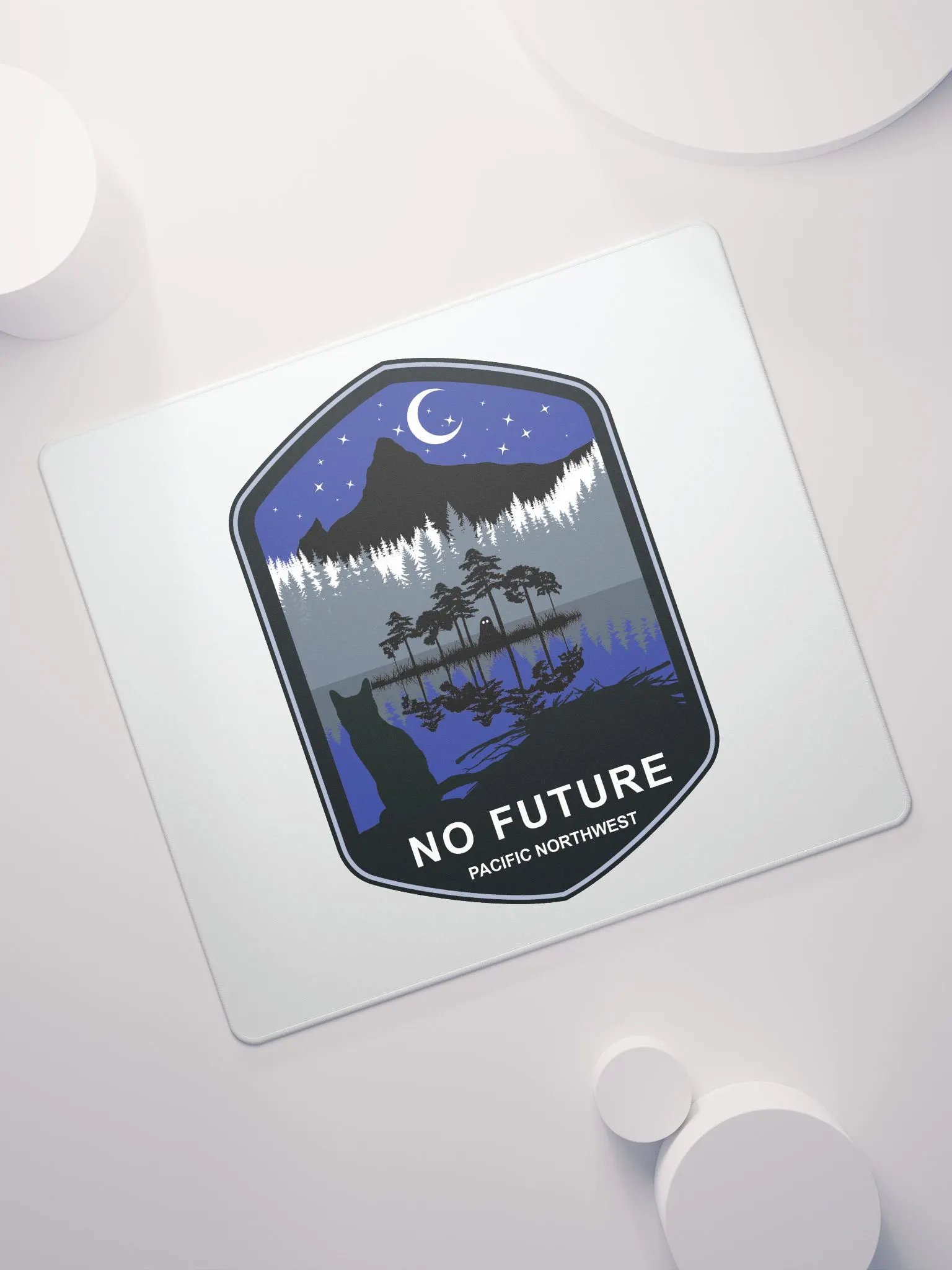 Cat under the Moon Gaming Mousepad product image (11)