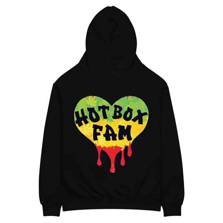HOT BOX FAM RASTA HEART LOGO ON BACK product image (2)
