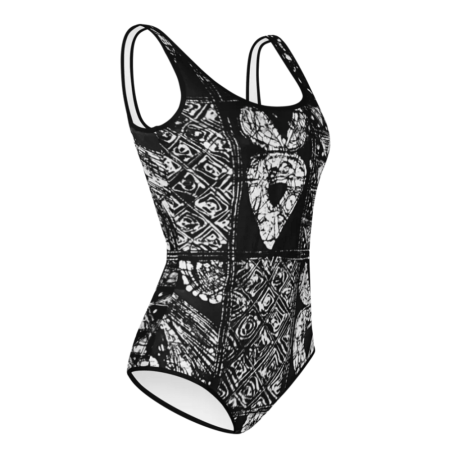 Black and White Unity African Print Swimsuit product image (3)