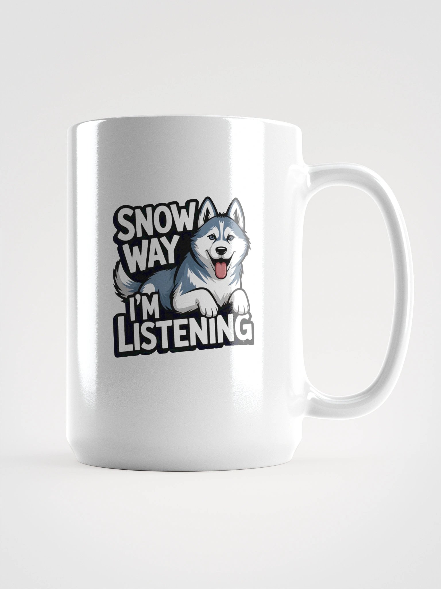 Snow Way Husky Cartoon Mug product image (1)