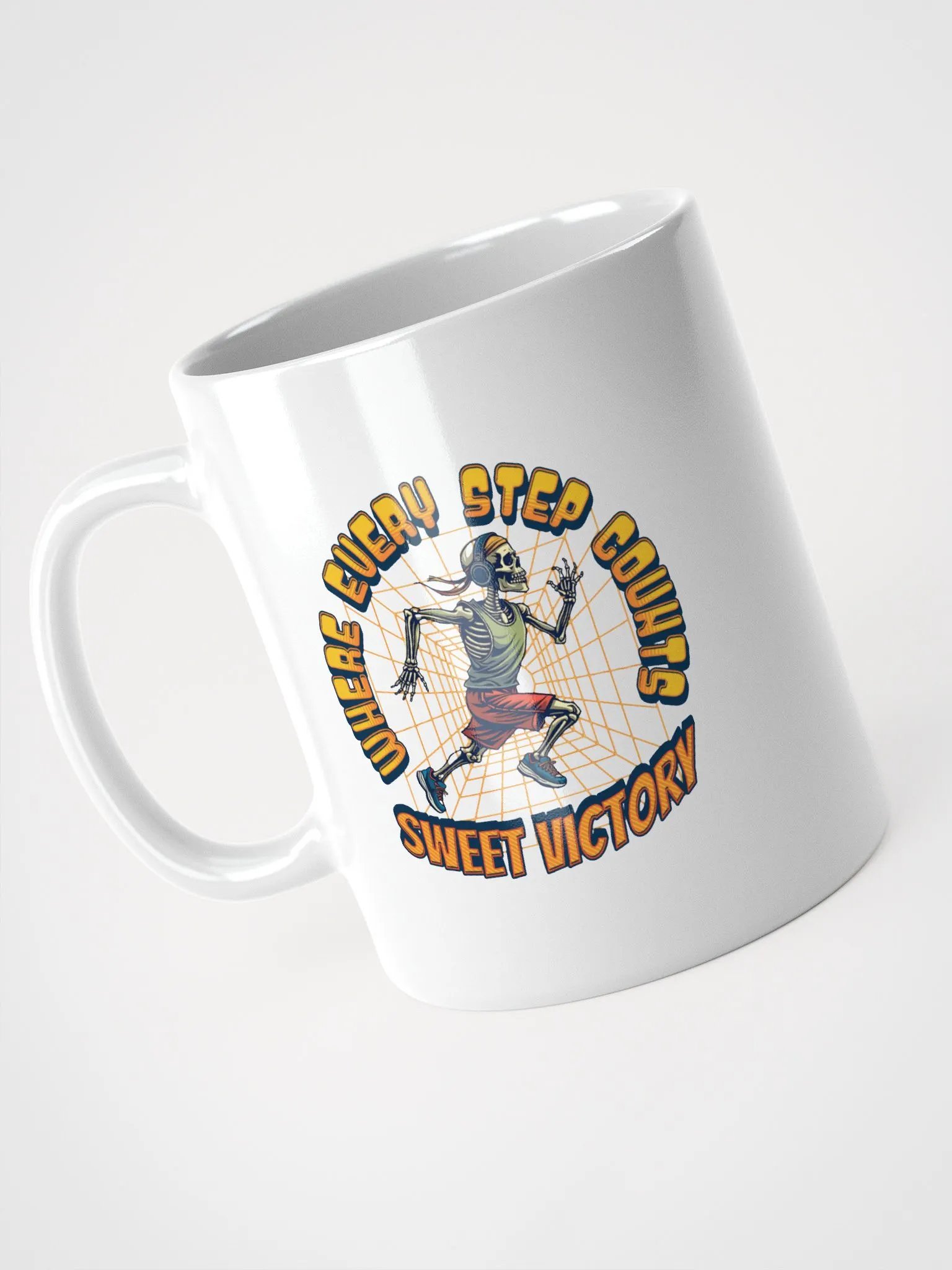 Where Every Step Counts Sweet Victory Runner Skeleton Mug product image (2)