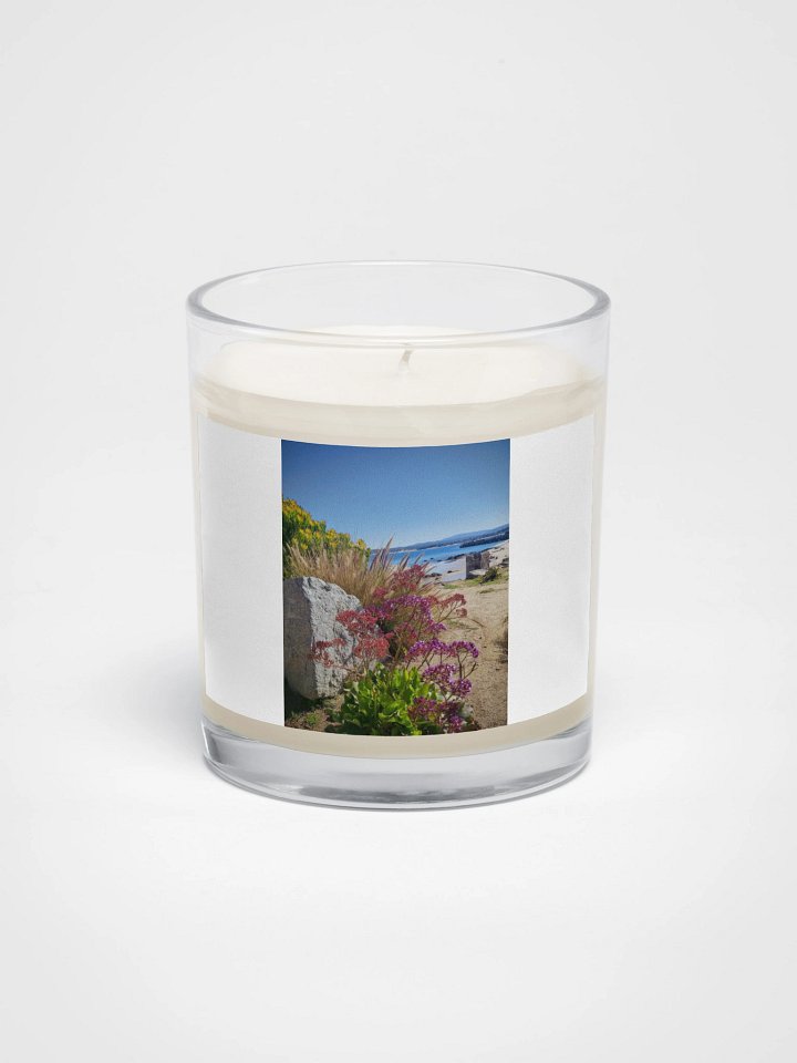 Purple flowers by the coast Candle product image (1)