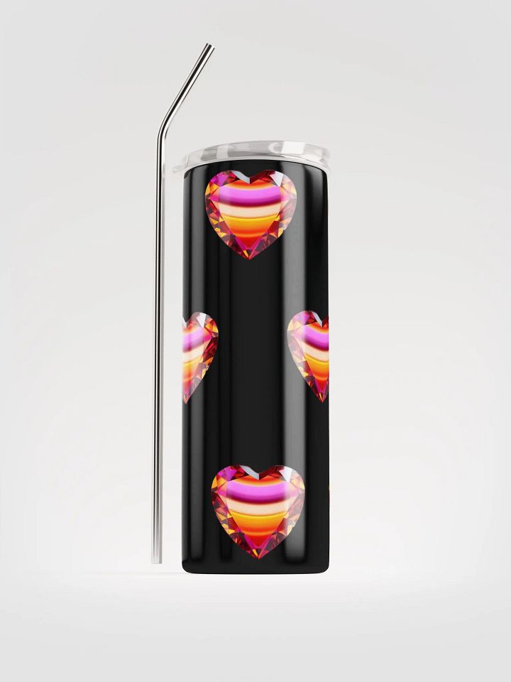 Sunset Hearts Stainless Steel Tumbler product image (2)
