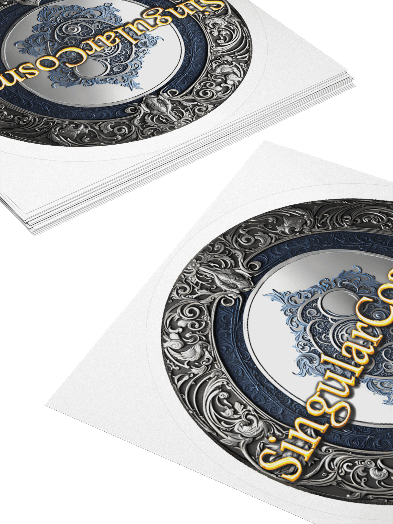 Singular Cosmos White Kiss Cut Sticker product image (4)