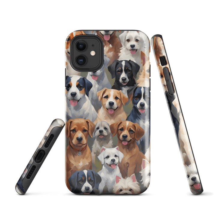 Paw-some Pup Parade iPhone Case product image (1)