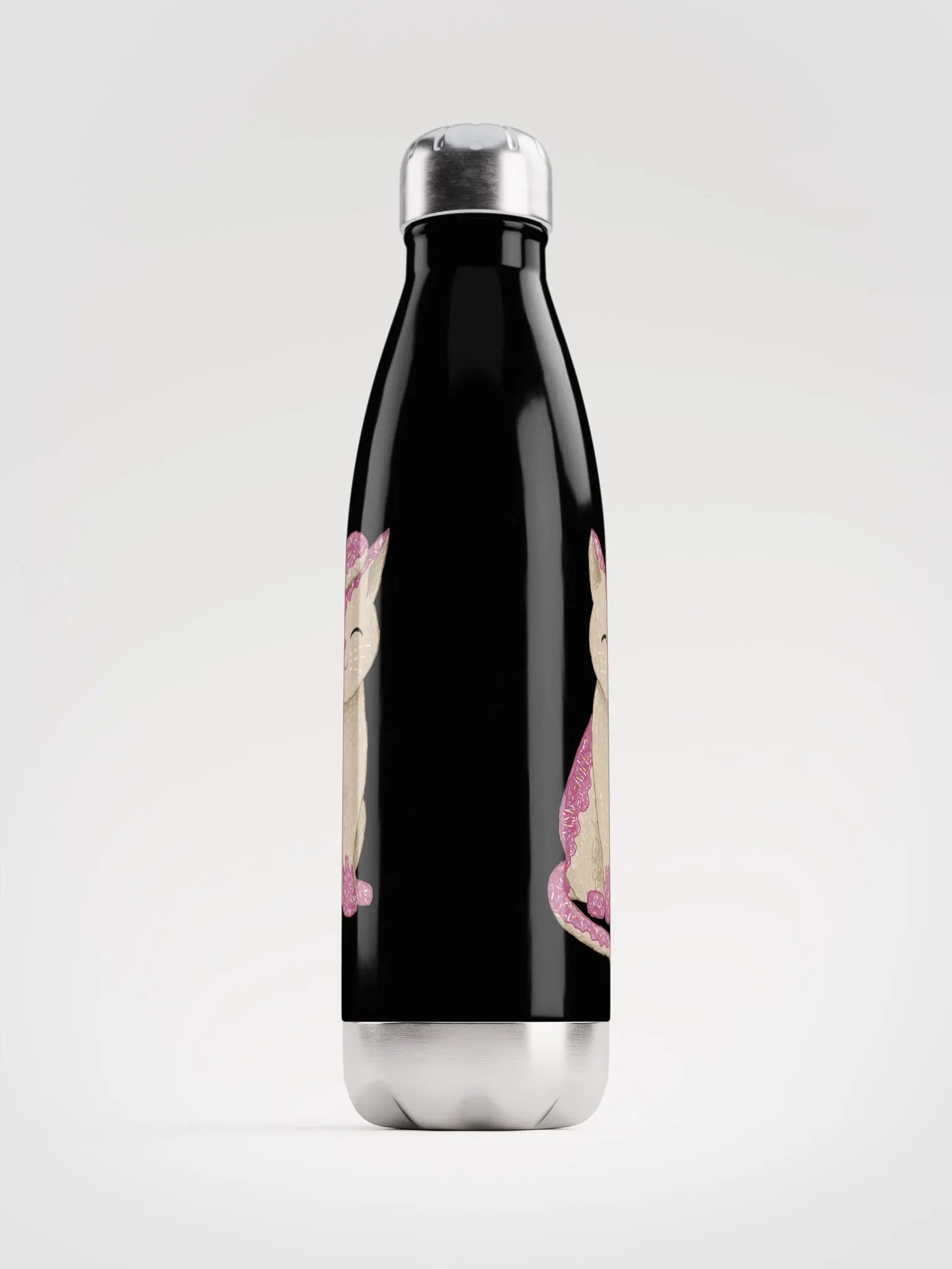 Lottie's Doughnut Cat Stainless Steel Water Bottle product image (2)