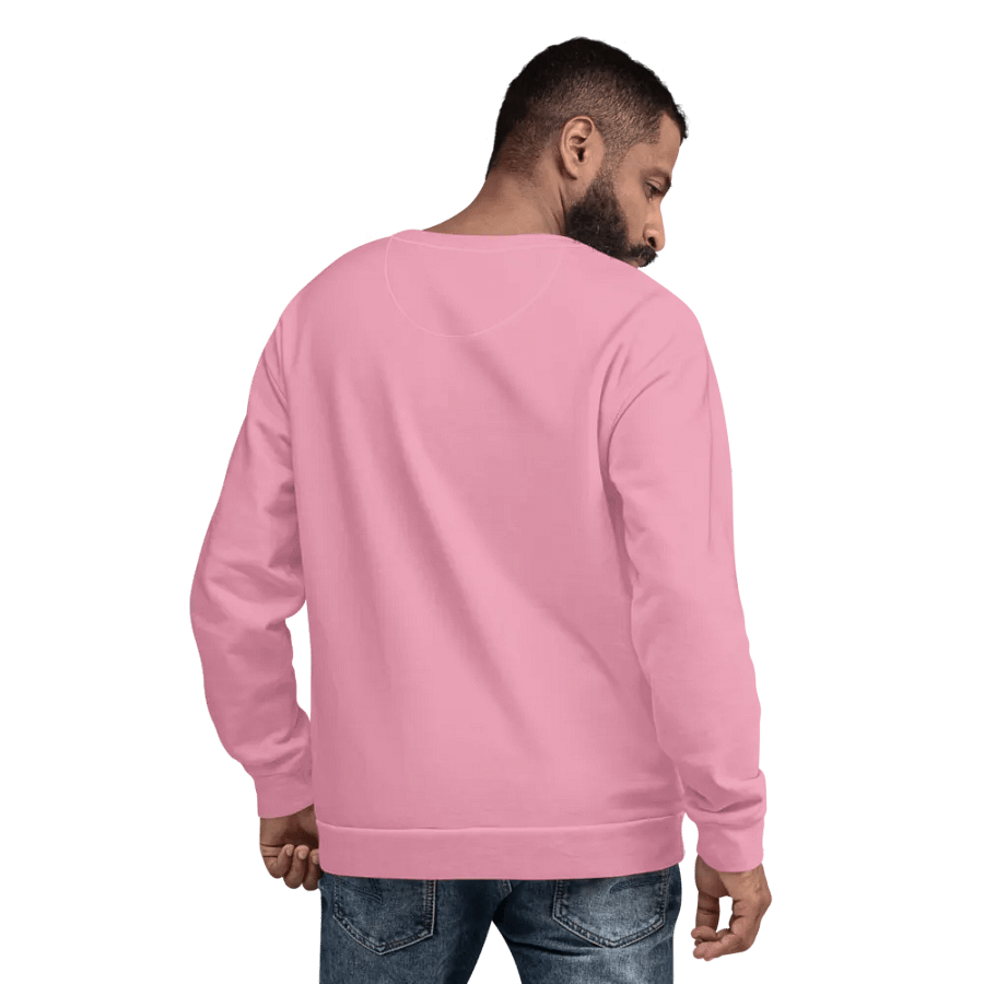 Plain Bubblegum Pink Soft Summer Unisex Recycled Polyester Heavyweight Premium Sweatshirt by Treasure Pie product image (10)
