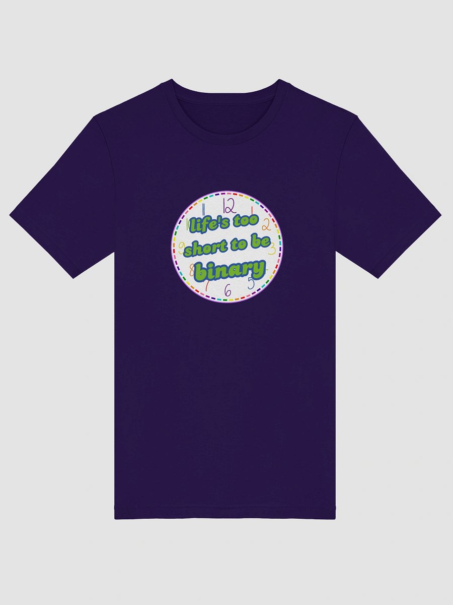life's too short to be binary queer t-shirt product image (5)