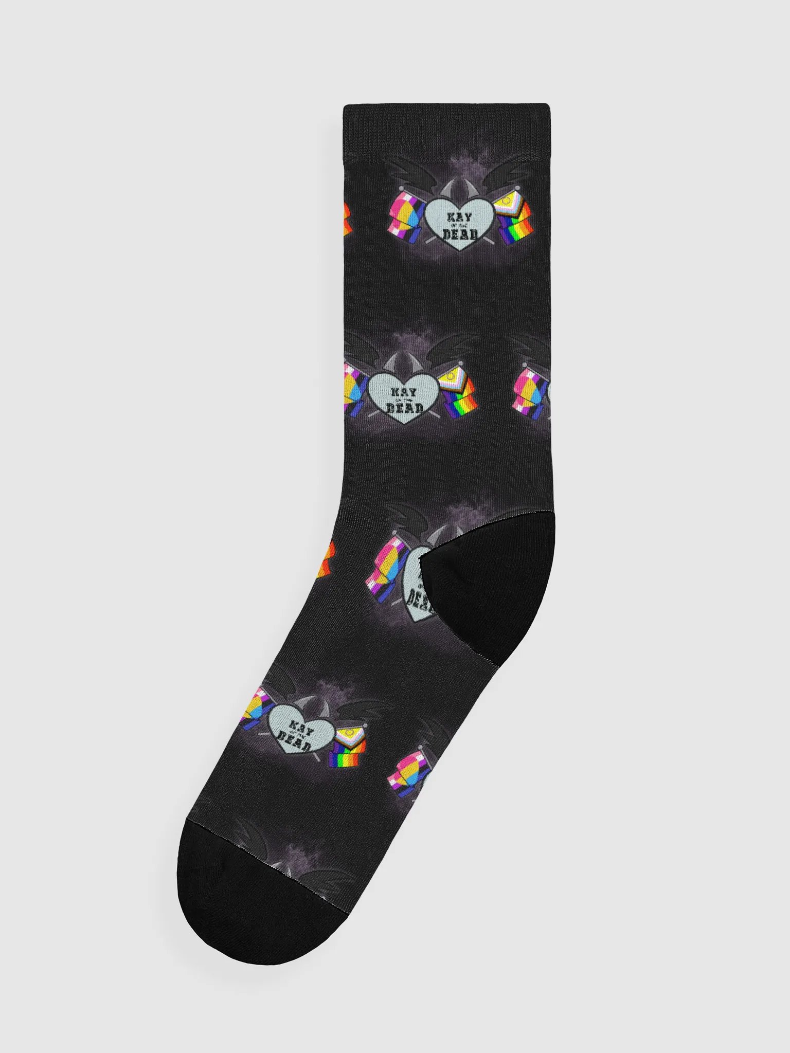 Kay_of_the_Dead Pride Logo Crew Socks product image (1)