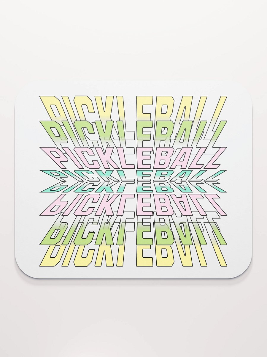 Pickleball Stacked Reflective Mirage Mouse Pad product image (2)