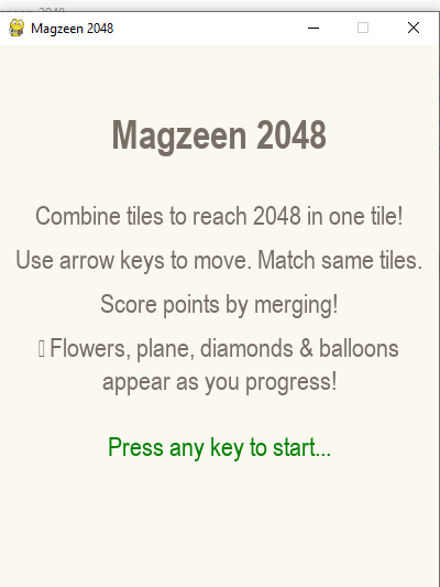 Magzeen 2048 – The Ultimate Puzzle Challenge!- Windows PC Game product image (2)