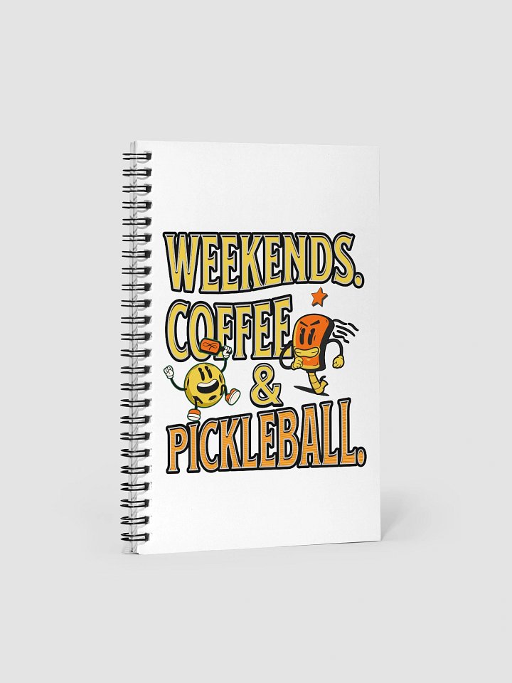Weekends Coffee And Pickleball Playful Notebook product image (2)